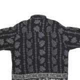 PINEAPPLE CONNECTIONS Mens Black & Grey Hawaiian Shirt XL Cotton Blend Casual