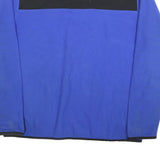 THE NORTH FACE Mens Blue & Black Pullover Plain Crew Neck Basic Knit XL Fleece