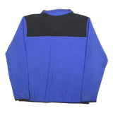 THE NORTH FACE Mens Blue & Black Pullover Plain Crew Neck Basic Knit XL Fleece