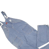 DICKIES Mens Blue Denim Dungarees Loose Cotton L W40 L30 Workwear Pockets