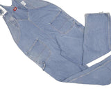 DICKIES Mens Blue Denim Dungarees Loose Cotton L W40 L30 Workwear Pockets
