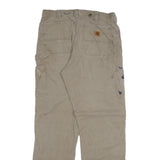CARHARTT Mens Jeans Beige Relaxed Straight Denim Fair W31 L33 Workwear Durable