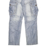 CONUS Mens Jeans Blue Regular Cargo Denim Light W28 L31 Workwear Utility