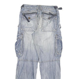 CONUS Mens Jeans Blue Regular Cargo Denim Light W28 L31 Workwear Utility