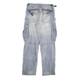 CONUS Mens Jeans Blue Regular Cargo Denim Light W28 L31 Workwear Utility