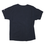 CHAMPION Mens Black Graphic T-Shirt L Short Sleeve Round Neck Casual Wear