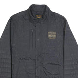 PME LEGEND Mens Black Button Jacket 2XL Polyester Quilted Lightweight Casual