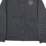 PME LEGEND Mens Black Button Jacket 2XL Polyester Quilted Lightweight Casual