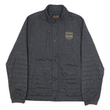 PME LEGEND Mens Black Button Jacket 2XL Polyester Quilted Lightweight Casual