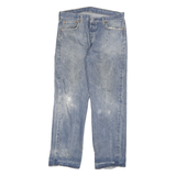 LEVI'S 501 Mens Jeans Blue Regular Straight Denim Medium W34 L29 Classic Button