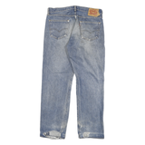 LEVI'S 501 Mens Jeans Blue Regular Straight Denim Medium W34 L29 Classic Button