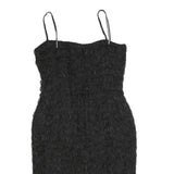 MARENE Womens Black Sheath Polyester Blend Dress M Sleeveless Spaghetti Strap