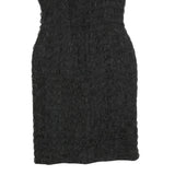 MARENE Womens Black Sheath Polyester Blend Dress M Sleeveless Spaghetti Strap