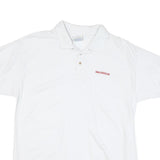 GILDAN Womens White Honda Short Sleeve Polo Shirt L Cotton Blend Classic
