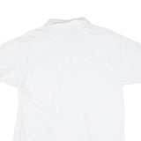 GILDAN Womens White Honda Short Sleeve Polo Shirt L Cotton Blend Classic