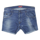 GUESS Womens Denim Blue Casual Shorts XL W38 Cotton Blend