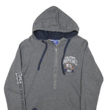 CHAMPION Womens Grey Cal State Fullerton ¼ Zip Hoodie L Casual Sweatshirt
