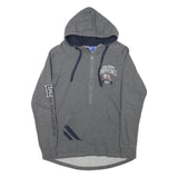 CHAMPION Womens Grey Cal State Fullerton ¼ Zip Hoodie L Casual Sweatshirt