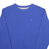 CHAMPION Mens Blue Crew Neck S Sweatshirt Classic Cotton Blend Pullover