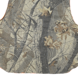 Mens Brown & Orange Reversible Synthetic Zip Up Outdoors Vest XL Woven Plain