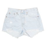 LEVI'S Womens Shorts Blue Denim Casual Distressed M W28 Summer Wear