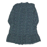 HOBBS LONDON Womens Black Floral Day Woven Midi Dress UK 14 Polyester Blend