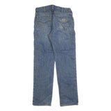 CARHARTT Mens Jeans Blue Relaxed Straight Denim Medium W34 L34 Workwear Durable