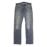 LEVI'S 501 Mens Jeans Blue Regular Straight Denim Medium W36 L35 Classic Button