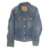 LEVI'S Mens Blue Denim Button Jacket M Cotton Classic Western Style