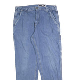 CARHARTT Mens Jeans Blue Regular Straight Denim Medium W36 L32 Workwear Casual