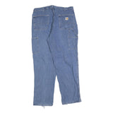 CARHARTT Mens Jeans Blue Regular Straight Denim Medium W36 L32 Workwear Casual