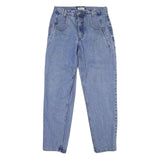 GUESS Mens Blue Regular Fit Straight Denim Jeans W31 L31 Button Closure Cotton