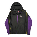Minnesota Vikings Nfl Football Windbreaker - XL Black Polyester