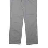 TOMMY HILFIGER Womens Regular Grey Cotton Blend Zip Trousers W32 L30 Classic