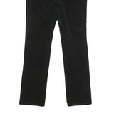 CHAPS Womens Black Slim Straight Cotton Blend Trousers W30 L31 Zip Pockets