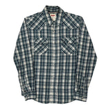 Levis Checked Shirt - Small White Cotton