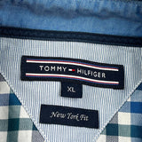 Tommy Hilfiger Checked Shirt - XL Blue Cotton