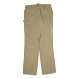 CARHARTT Mens Cotton Beige Regular Fit Straight Leg Trousers W30 L32 Workwear