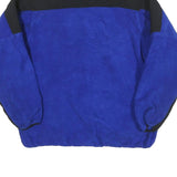 RUBICON Mens Blue & Black Lightweight Zip Fleece Jacket M Polyester Blend