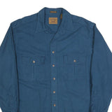 ST JOHNS BAY Mens Blue Long Sleeve Shirt L Casual Button Pocket