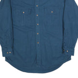 ST JOHNS BAY Mens Blue Long Sleeve Shirt L Casual Button Pocket