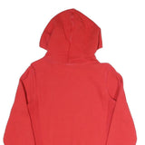CHAMPION REVERSE WEAVE Mens Red Hoodie M Embroidered Logo Cotton Blend