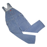 DICKIES Mens Blue Denim Cotton Classic Dungarees XL W44 L30 Workwear