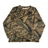 Mossy Oak Camo Long Sleeve T-Shirt - 2XL Green Cotton