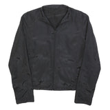 HUGO BOSS Womens Black Jacket S Polyester Plain Zip Casual Lightweight