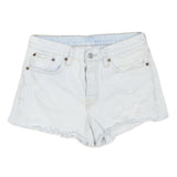 LEVI'S Womens Shorts Blue Casual Cut-Off Distressed S W28 Summer Denim