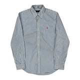 Ralph Lauren Striped Shirt - Medium Blue Cotton