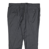 BOGGI Mens Regular Fit Grey Trousers W40 L30 Zip Closure Classic Formal