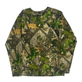 Red Head Long Sleeve T-Shirt - Large Camo Cotton