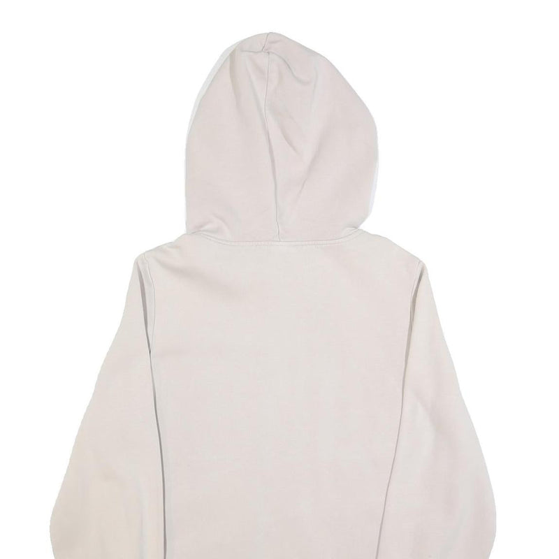 REEBOK Womens Cream Black & White Hoodie Cotton Blend Dress M Casual Sportswear